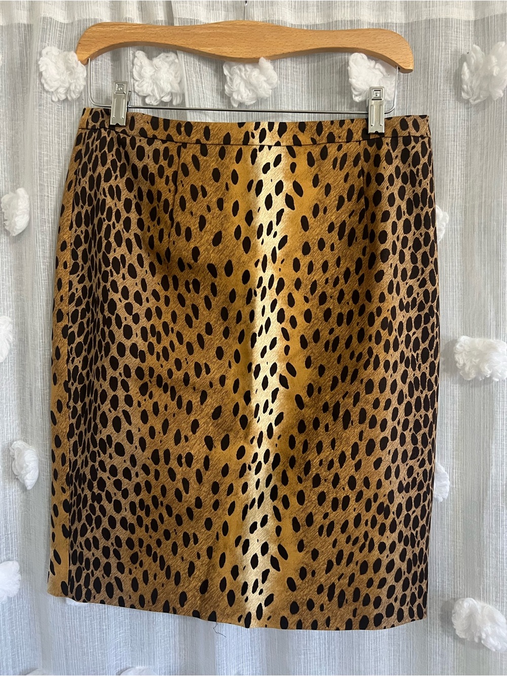 Micheeal Kors Animal Print Pencil Skirt in Brown